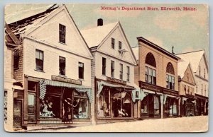 Morang's Department Store  Ellsworth  Maine   Postcard  1912