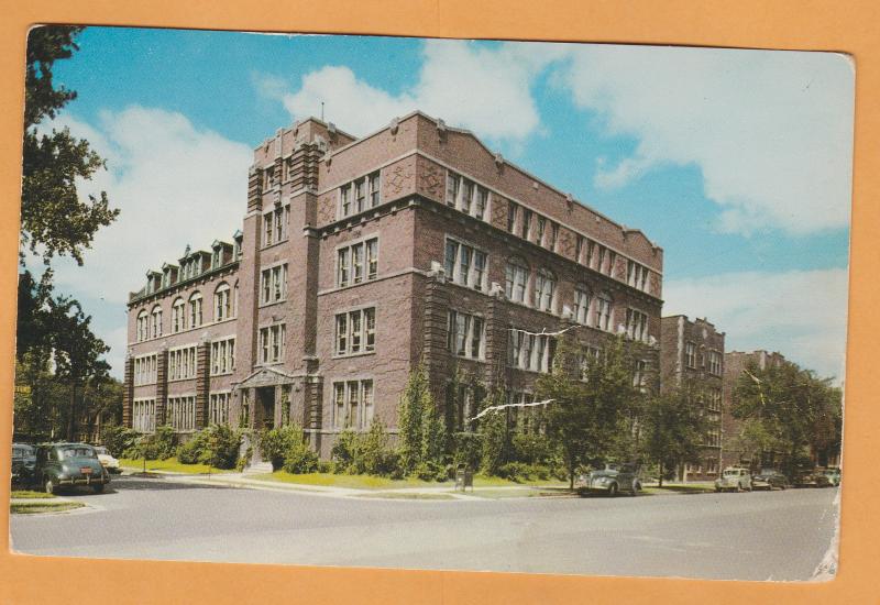 The American School Historic Building Damaged Postcard Chicago, Illinois