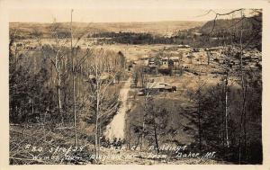 Bingham ME Wyman Dam Aerial View CMP Buildings Real Photo Postcard