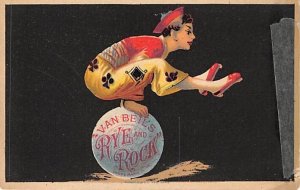 Approx. Size: 3 x 4.75 Van Beil's Rye and rock  Late 1800's Tradecard Non  