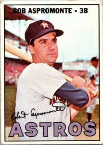 1967 Topps Baseball Card Bob Aspromonte Houston Astros sk2180