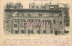 Old Postcard Lyon Roman ruins of ARCHDIOCESE (1900 card)