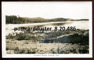 h3764 - FOLEYET Ontario 1930s Ivanhoe Beach. Real Photo Postcard