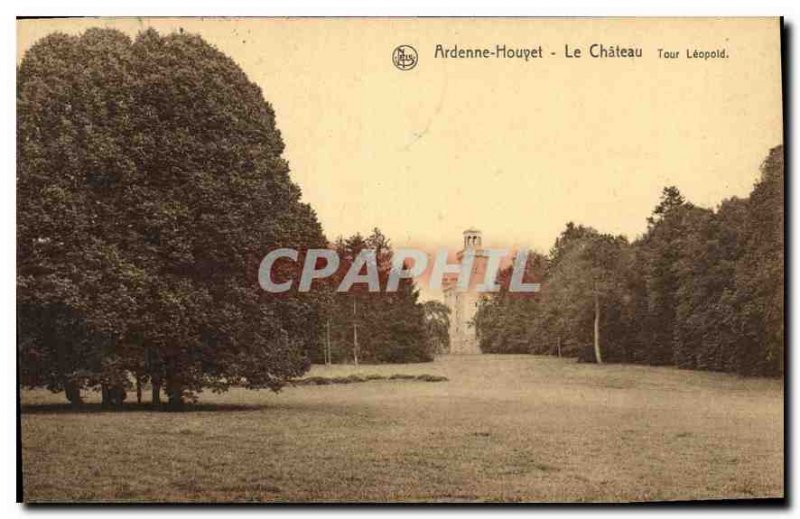 Postcard Old Ardennes Houyet Chateau Tour Leopold