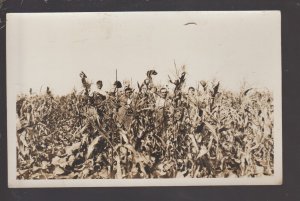 Timber Lake SOUTH DAKOTA RPPC c1910 CORN CROP Farm Farming CUNDILL SD #1