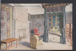 Derbyshire Postcard - Haddon Hall - The State Bedroom   RS10528