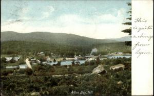 Alton Bay NH Bird's Eye View c1910 Postcard