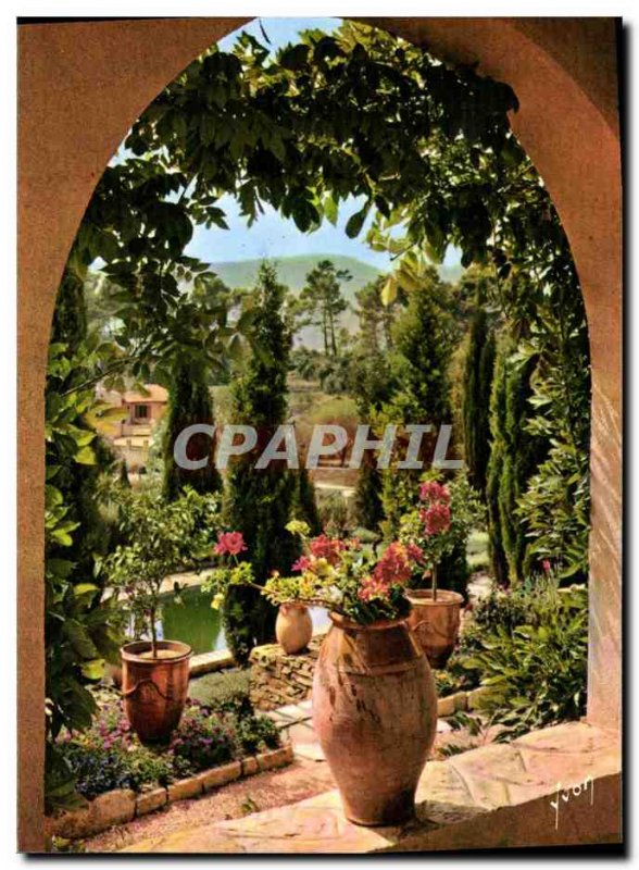 Modern Postcard The Garden of Cote Azur Provencal