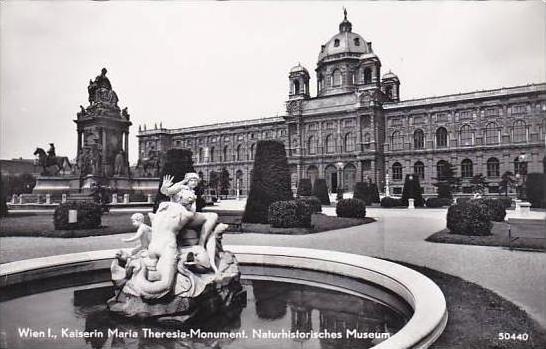 Austria Vienna Kaiserin Maria Theresia Monument Real Photo