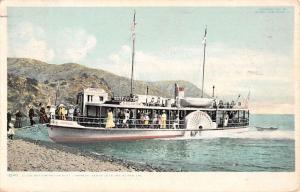Santa Catalina Island California Glass Bottom Boat Antique Postcard K79089
