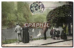 Old Postcard Paris Buttes Chaumont Lakeside