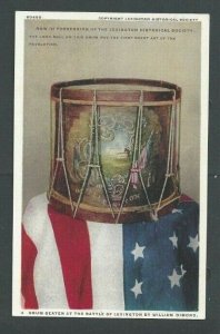 Post Card Lexington KY Drum Beater At The Battle Of Lexington In April 1775