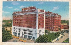 Postcard Baptist Memorial Hospital Physicians Surgeons Bldg Memphis TN