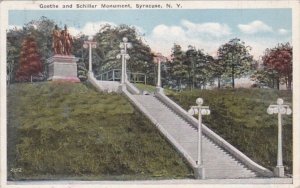 New York Syracuse Goethe and Schiller Monument