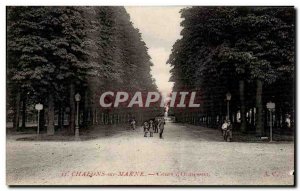 Old Postcard Chalons Sur Marne Course & # 39Ormesson children