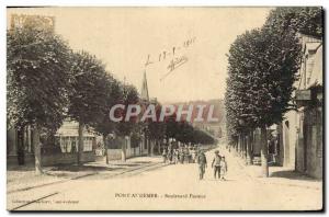 Postcard Old Bridge Audemer Boulevard Pasteur Children