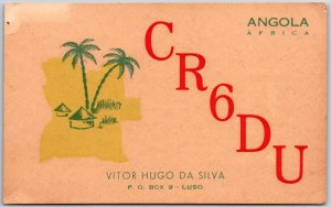Radio Card CR6DU Vitor Hugo Da Silva QSO com W2HOD Postcard