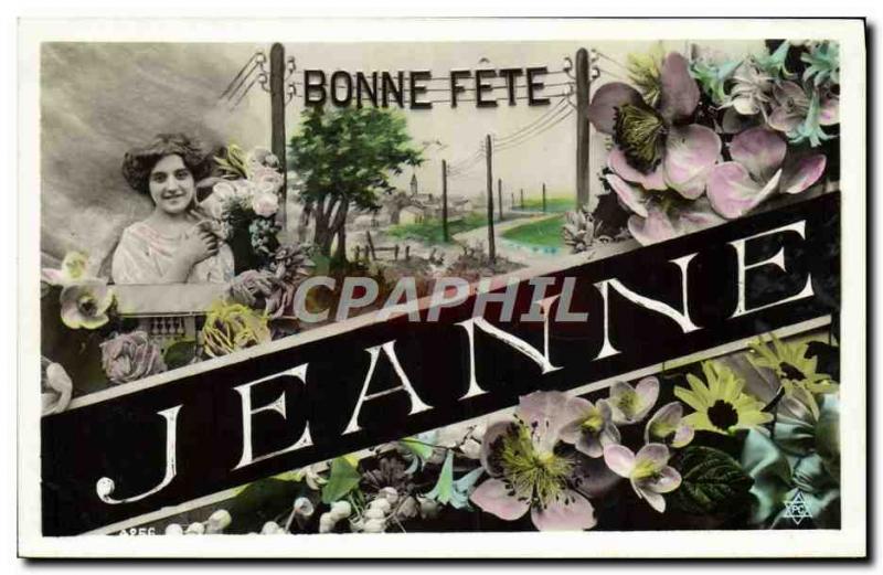 Old Postcard Jeanne Surname