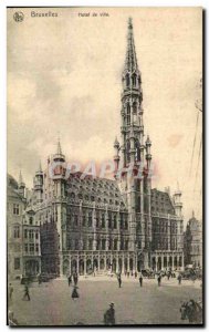 Old Postcard Brussels City Hotel
