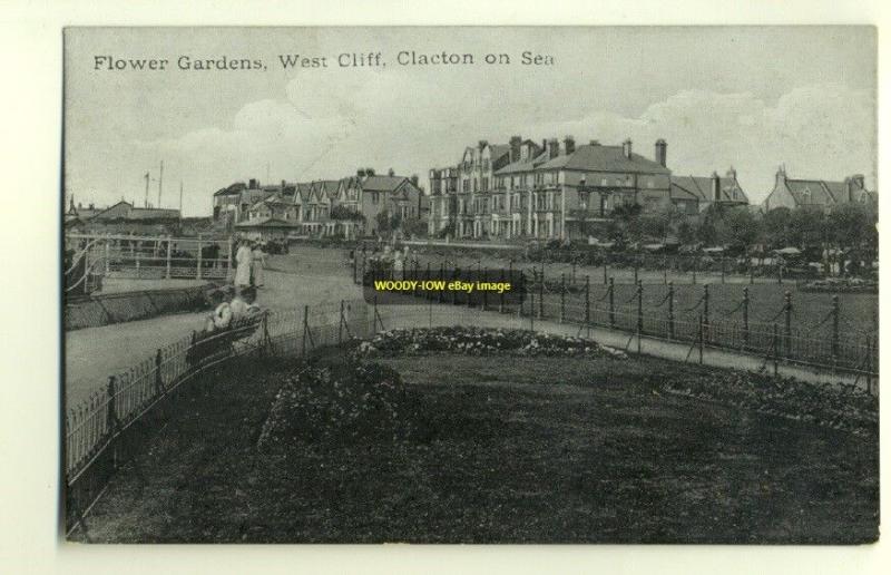 tp2762 - Flower Gardens , West Cliff , Clacton-on-Sea , Essex - postcard 