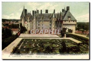 Langeais - Facade Interieure - Old Postcard