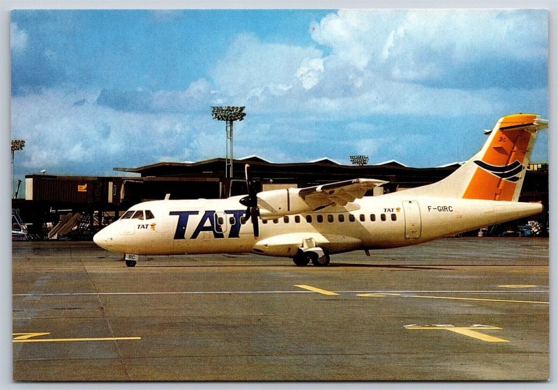 Airplane Postcard TAT European Airlines Airways ATR-42 F-GIRC GB11