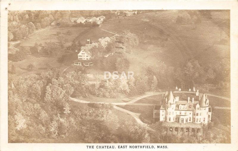A57/ East Northfield Massachusetts RPPC 1946 The Chateau Birdseye View