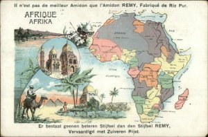 REMY STARCH Map Series Africa c1910 Postcard