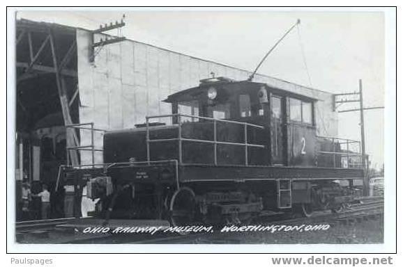 RPPC, #2 Electric Switcher, Ohio Railway Museum, Worthington, OH,  Kodak Paper