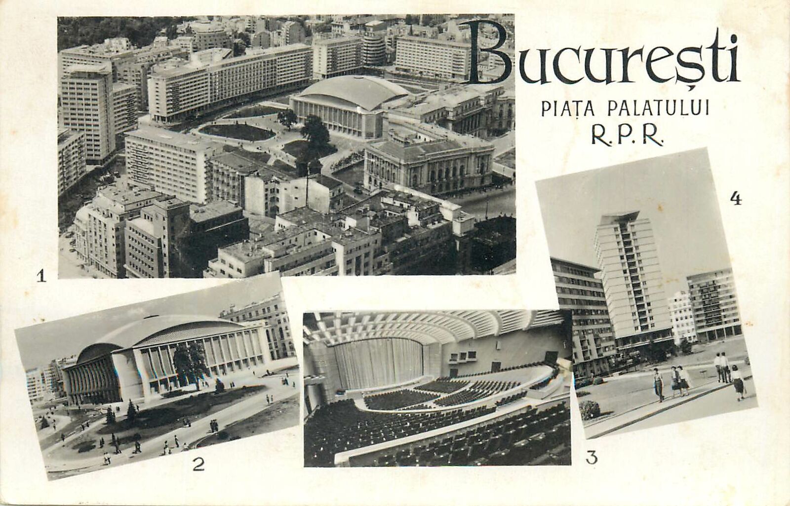 Romania Bucuresti multi view sala palatului interior blocul turn