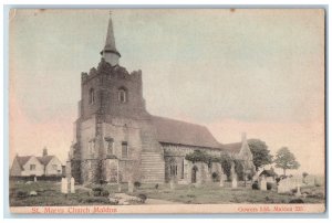 Maldon Essex England Postcard St. Marys The Virgin Church Maldon c1910 Antique