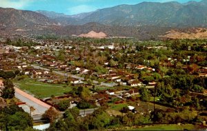 California La Canada & La Crescenta Valley Aerial View