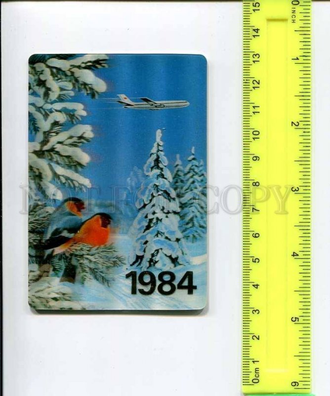 263999 USSR AEROFLOT ADVERTISING Russia CALENDAR New 1984 year
