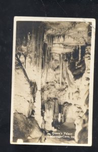 RPPC MARENGO CAVE INDIANA INTERIOR QUEEN'S PALACE REAL PHOTO POSTCARD