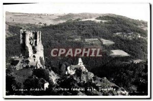 Postcard Old Ardeche Chateau Arnoux feudal Tourette