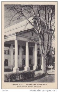 Carvel Hall, King George Street Entrance,  Annapolis, Maryland, 00-10s