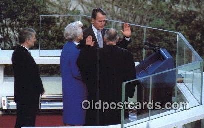 Oath of office George Bush 41st President Unused 