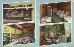 Seattle WA Home of Green Apple Pie Pike St. SCARCE LINEN Postcard