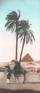 Pyramid in background, Miniature size Egypt, Egypte, Africa Unused 