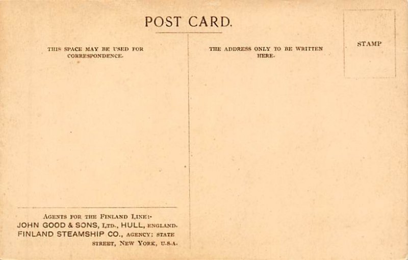 SS Oberon Finland SS Co Ship Unused 