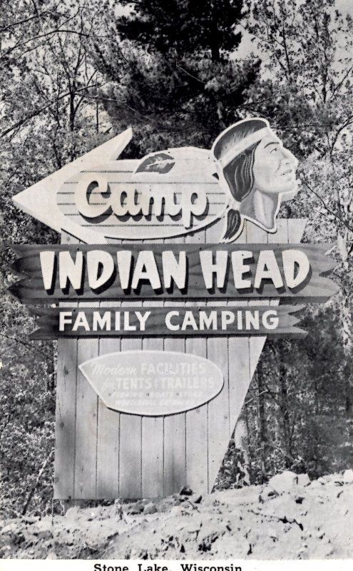 Stone Lake, Wisconsin - Family Camping at the Camp Indian Head - in 1966
