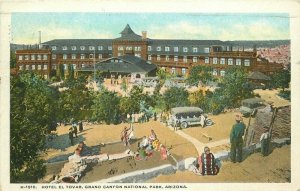 Arizona Autos Hotel El Tovar Hotel Grand Canyon Harvey 1925 Postcard 7012