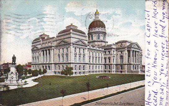 State Capitol Building Indianapolis Indiana 1908