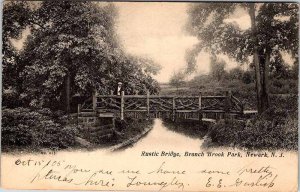 Postcard BRIDGE SCENE Newark New Jersey NJ AN3560