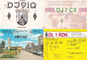 Hessen  Bavaria Aachen 8x German QSL incl Postcard Type Radio Card s