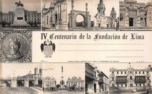 RPPC IV CENTENARIO DE LA FUNDACION DE LIMA PERU REAL PHOTO POSTCARD (c. 1920s)**