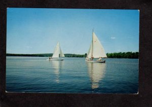 MA Hickory Hills Lake Lunenburg Massachusetts Nr Fitchburg Postcard