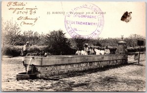 El Boroudj Un Abreuvior Pres De La Casbah Morocco RPPC Photo Postcard