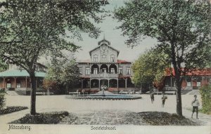 Mösseberg Societetshuset Sweden Postcard 1909 Falköping Vintage Lindgrens