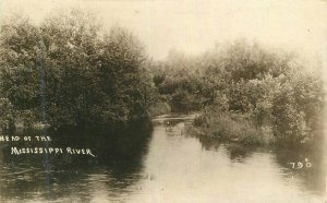 Minnesota C-1910 Head Mississippi River #79 RPPC Photo Postcard 22-4489